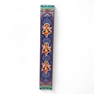 Incensário Vareta Resina Ganesha Colorido Brilhante 22 cm