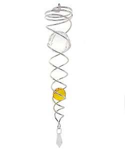 Suncatcher Captador Catalisador Fengshui Amarelo 20 cm