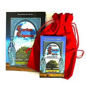 Kit Santa Sara Baralho e Livro 7 edição de Cartas Ciganas