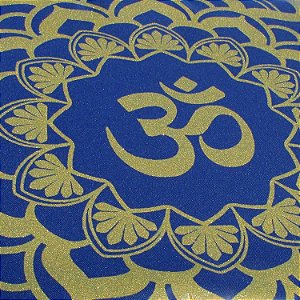 toalha para Tarô Mandala Símbolo OM 73 CM com Brilho