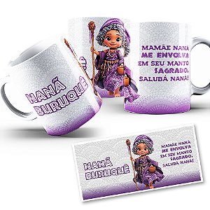 Caneca Nanã Mirim Coleção Orixás Umbanda Candomblé 325ml