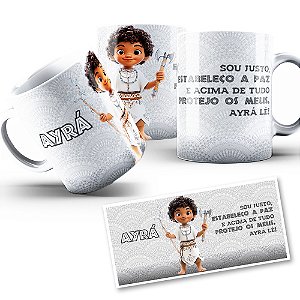 Caneca Ayrá Mirim Coleção Orixás Umbanda Candomblé 325ml