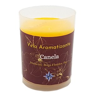 Vela Aromática Canela Vela Perfumada Chama Dinheiro 90g