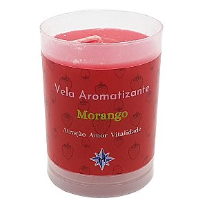 Vela Aromática Morango Vela Perfumada do Amor Vitalidade 90g