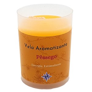 Vela Aromática Pêssego Vela Perfumada Estimulante Energia 90