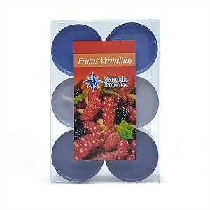 Velas Aromáticas Para Rechô Importada 6 un Frutas Vermelhas