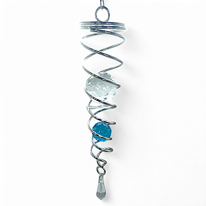 Suncatcher Captador Catalisador Energia Fengshui Azul 30cm