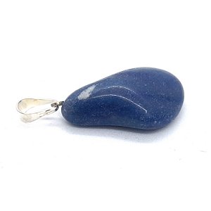 Pingente Quartzo Azul Pedra Natural Equilíbrio Emocional
