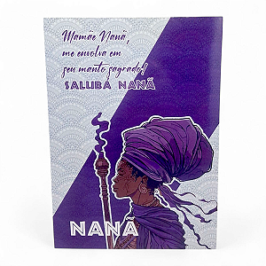 Placa Decorativa Nanã Mãe da Sabedoria Fita Dupla Face 27 cm