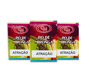 Pó de Mironga Atração Ritual Completo 9 Un