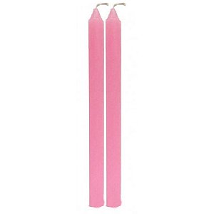 Maço 2 Velas Erê Ibeji Vela Palito Rosa Umbanda Candomblê