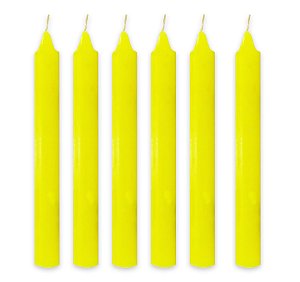 Maço 34 Velas Amarelas Oxum Iansã Vela Palito Amarela