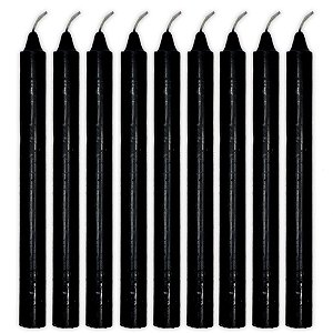 Maço 9 Velas Obaluaê Preta Preto Velho Vela Preta Umbanda