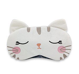 Máscara Para Dormir Gatinho Sono Gel Térmico Reduz Olheiras