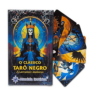 O Clássico Tarô Negro 22 Arcanos Maiores Com Manual Novo