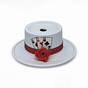 Ofertador Porta Cigarro Malandras Cartola de Metal 7 cm