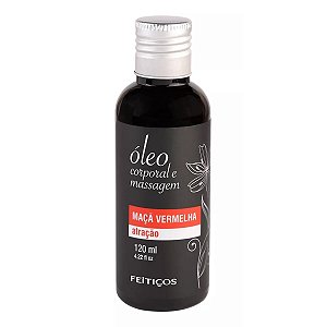 Óleo Corporal e Massagem Sensual Maçã Vermelha Atração 120ml
