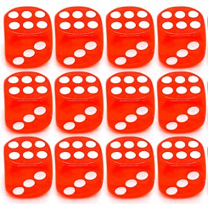 Kit 12 Dados Vermelhos 14mm Zé Pilintra Orixás Umbanda Erês