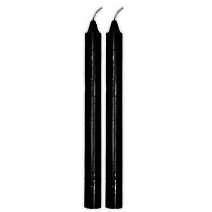 Kit 2 Velas Obaluaê Preta Preto Velho Vela Preta Umbanda