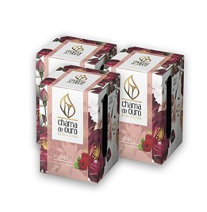 Kit 3 Velas Floral Aromáticas Perfumada Vela Decorativa 60g