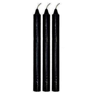 Kit 3 Velas Obaluaê Preta Preto Velho Vela Preta Umbanda