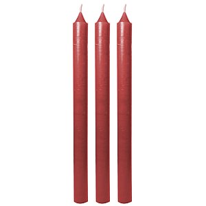 Kit 3 Velas Vermelhas Exu Pomba Gira 19cm Queima 6 Horas