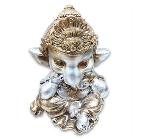 Ganesha da Sabedoria Enfeite Ganesha Não Falo 10 cm