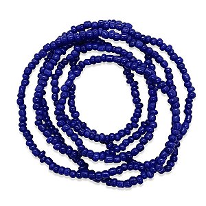 Guia Azul Marinho Fina de Proteção Contra Todo o Mal 50 cm