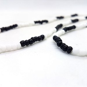 Guia Colar De Miçanga Obaluayê Preto velho 50cm