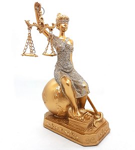 Dama Da Justiça do Mundo Têmis Deusa 20cm Símbolo Do Direito