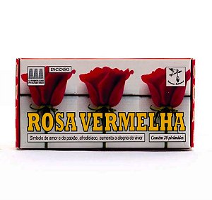 Defumador de Rosa Vermelha Caixa com 20 Unidades