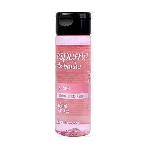 Espuma de Banho Rosas Amor e Paixão Atração Sensual 60ml