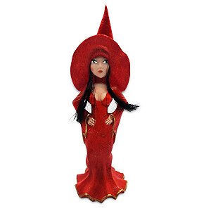 Estatua Ágatha Morena Feiticeira do Amor Vermelha 20 cm