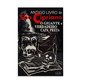 Antigo Livro São Cipriano o gigante verdadeiro Capa Preta