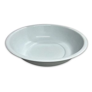 Bacia de Ágata Branca Nº30 Esmaltada Rituais Umbanda 30 cm