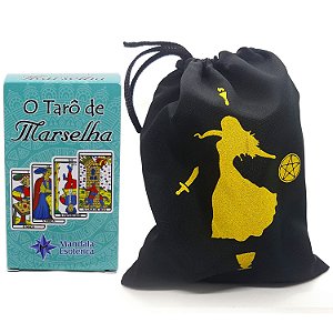 Baralho Tarô de Marselha Mandala com Manual e Bolsa Brinde