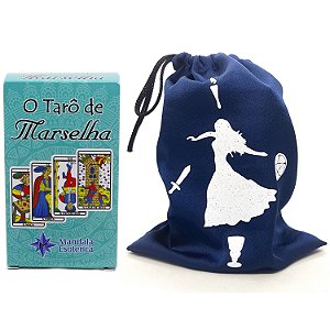 Baralho Tarô de Marselha Manual Bolsa Cigana Brinde