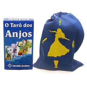Baralho Tarô dos Anjos c/ Manual Bolsa Cigana Brinde