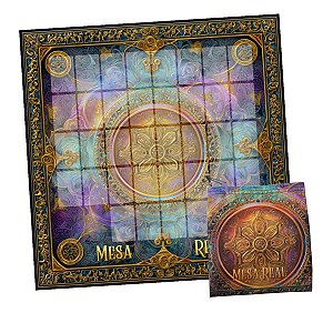 Kit Leitura de Tarô Toalha Mesa Real Cigana e Bolsa Mística