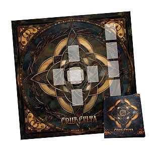 Kit Leitura de Tarô com Toalha Cruz Celta e Bolsa Mística