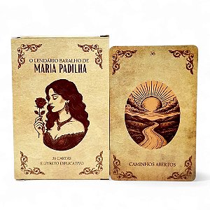 O Lendario Baralho Maria Padilha 36 Cartas com Manual