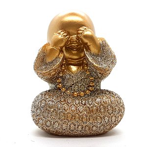 Buda Baby Bebê Ceguinho Baby Buda Estatueta 9 cm Brilhante