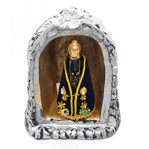 Imagem Nossa Senhora De Aparecida Católica na Gruta 20 Cm