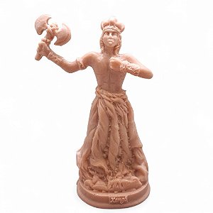 Imagem Xangô Jurtiça e Força Resina para Pintar 15 cm