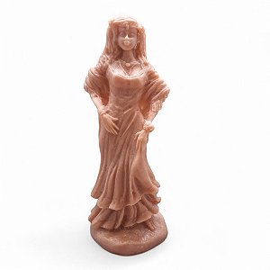 Estátua Imagem Cigana Umbanda Resina para Pintar 14 cm