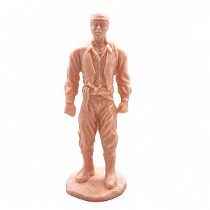 Estátua Imagem Cigano Proteção Resina para Pintar 15 cm