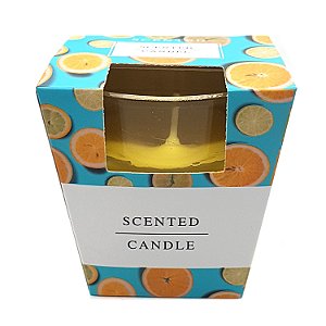 Vela Aromática Aroma Limão Vela de Limão no Copo de Vidro