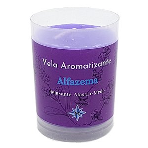 Vela Aromática Alfazema Vela Perfumada Relaxante Coragem 90g