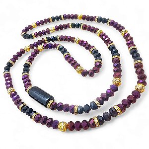 Guia Dama da Noite Mulambo Roxo Brilho Preto Firma 60 cm