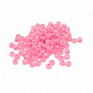 Miçanga para Guia Rosa Cintilante Artesanato 4mm 1g